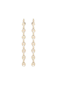Brass pendant earrings - Gold