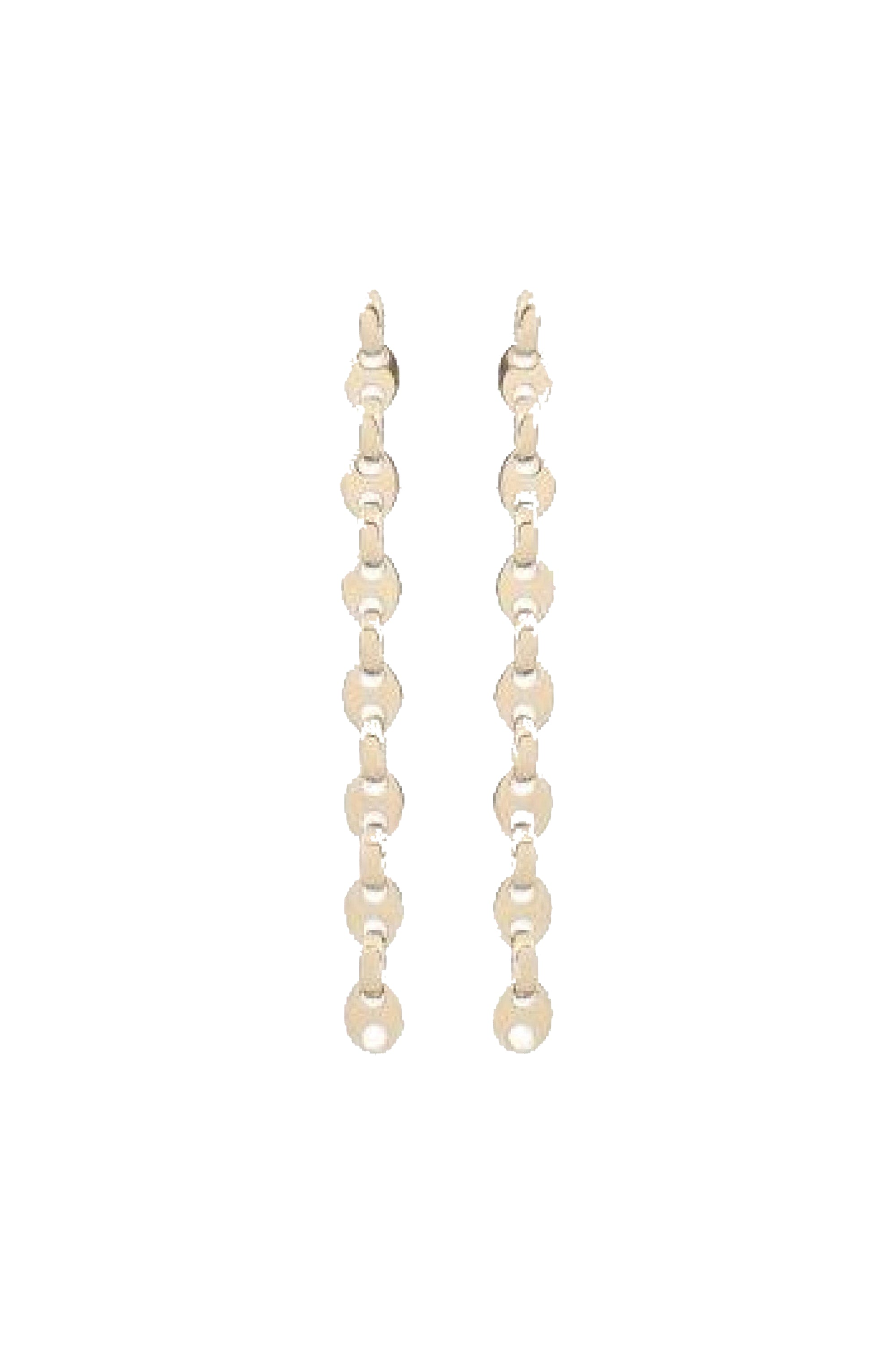 Brass pendant earrings - Gold