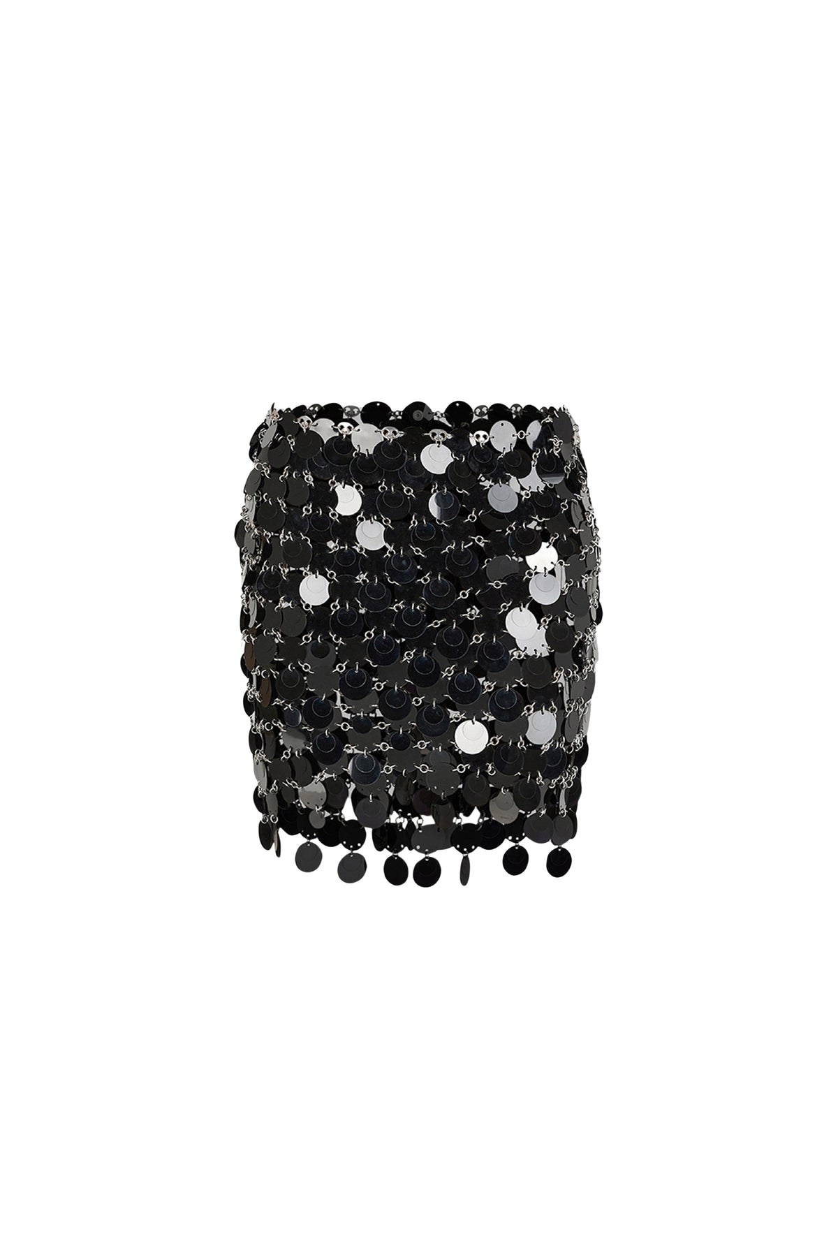 Jupe à pastilles scintillantes - Black