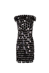 Robe courte à sequins - Black
