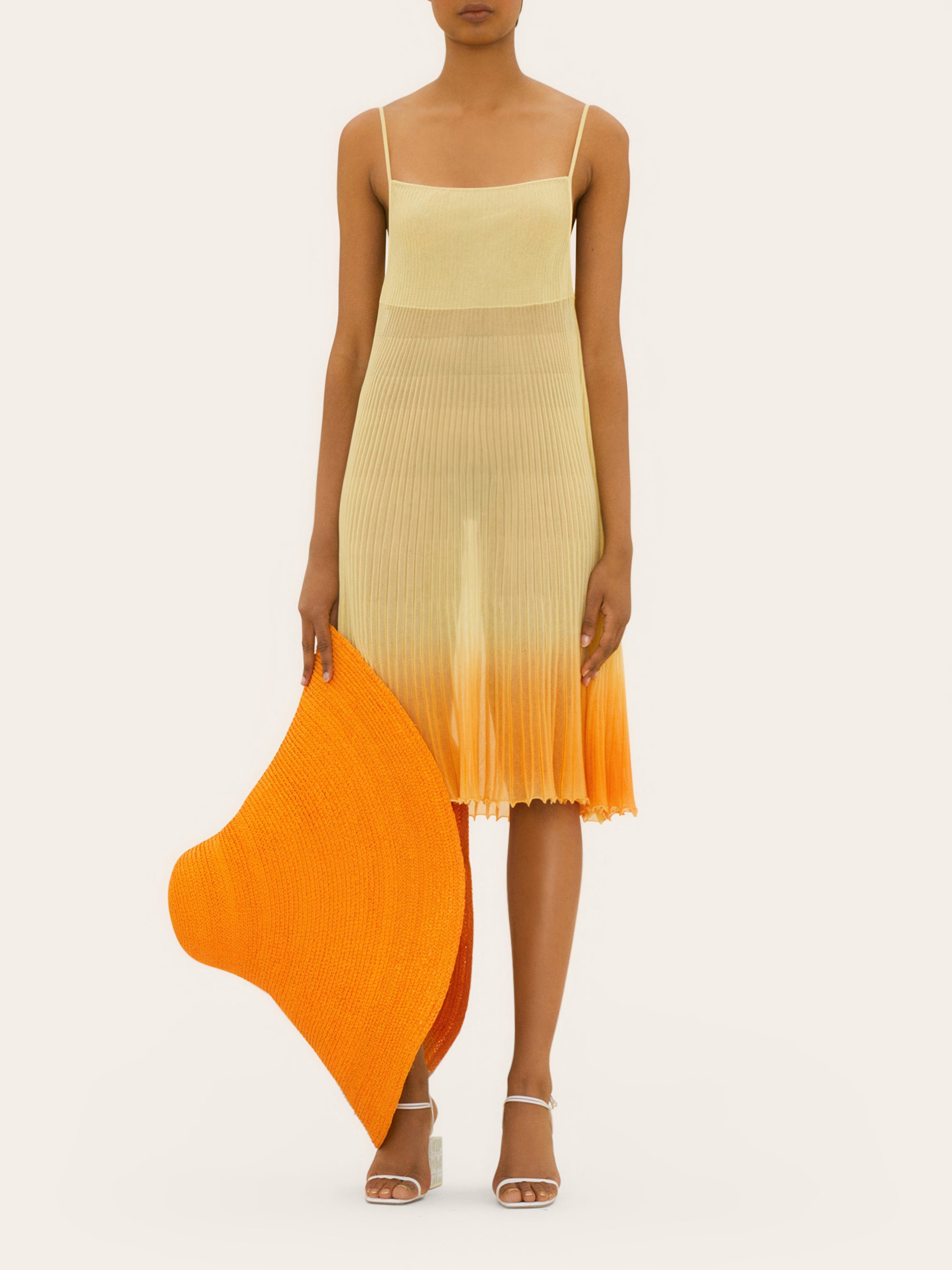 ORANGE LA JUPE HELADO LONGUE