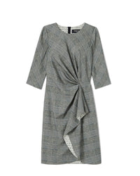 NOIR / BLANC CASSE ROBE