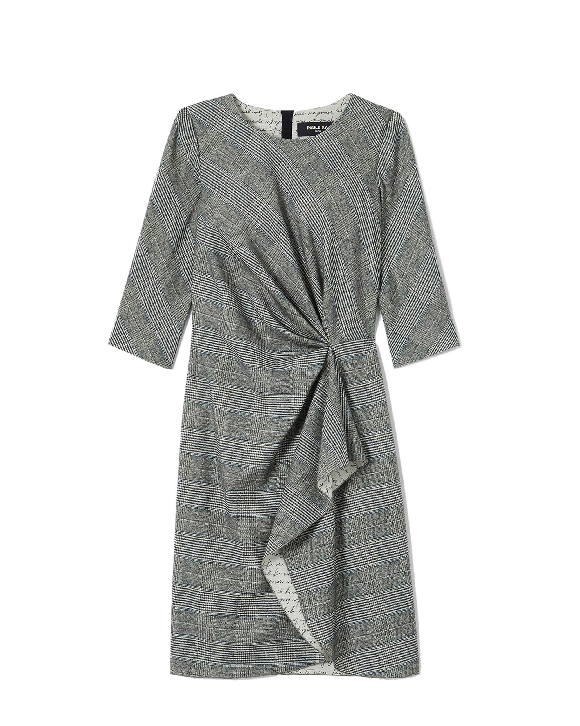 NOIR / BLANC CASSE ROBE