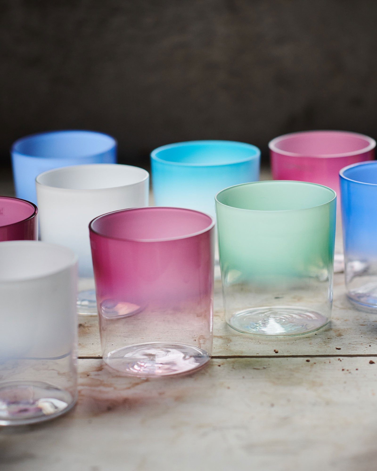 Tumbler Glass Cup - White