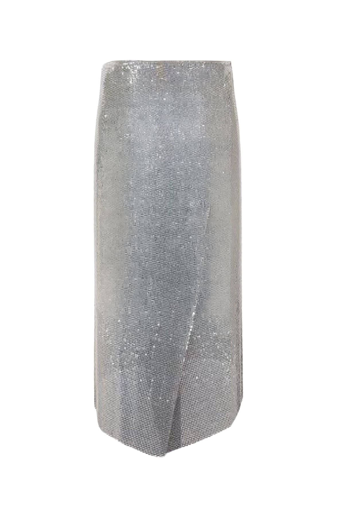 Jupe portefeuille asymétrique - Silver