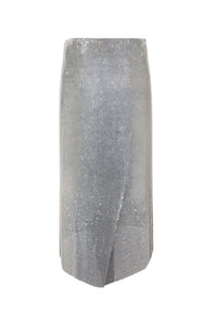 Asymmetrical wrap skirt - Silver