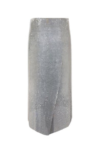 Jupe portefeuille asymétrique - Silver