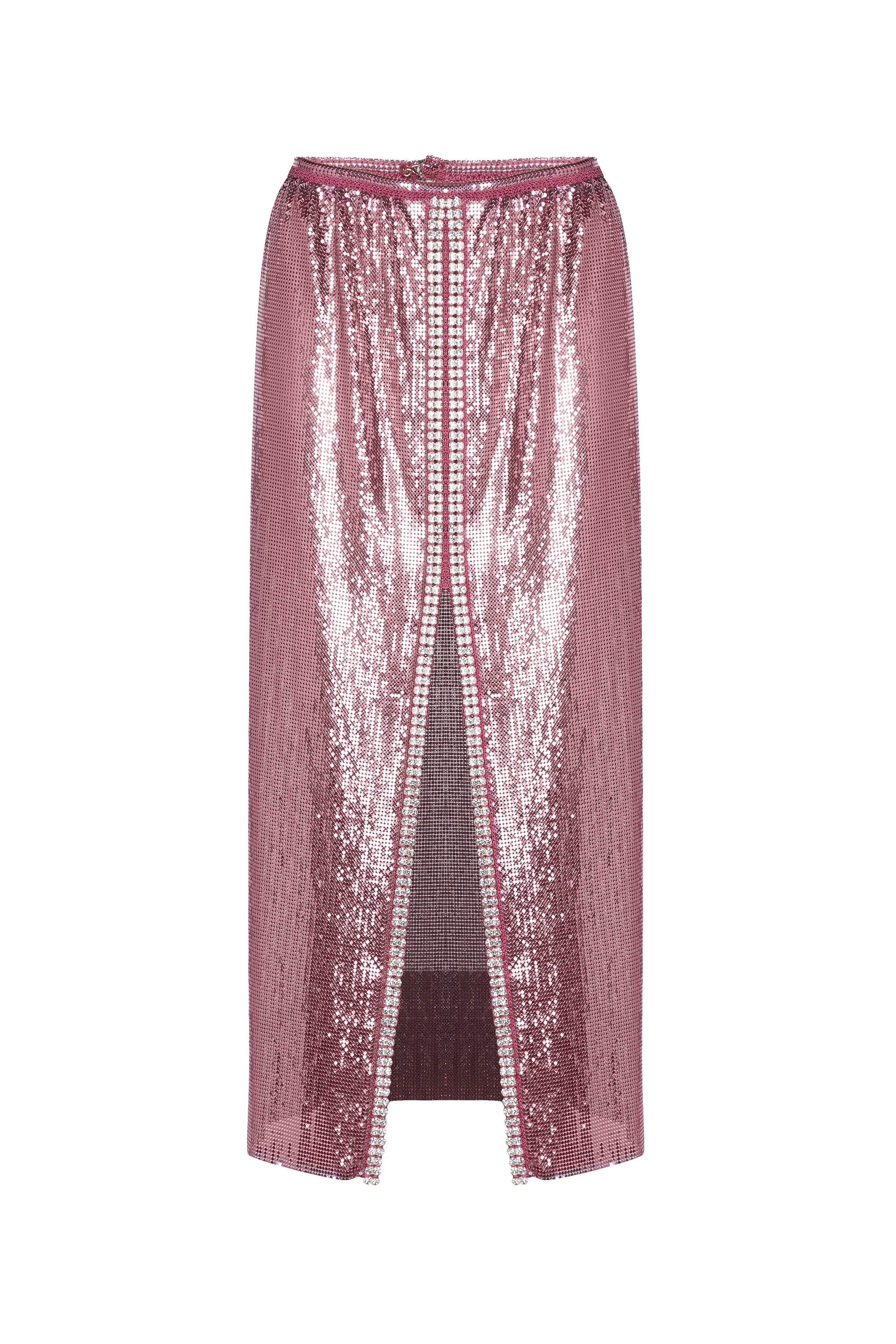 Long mesh skirt - Pink