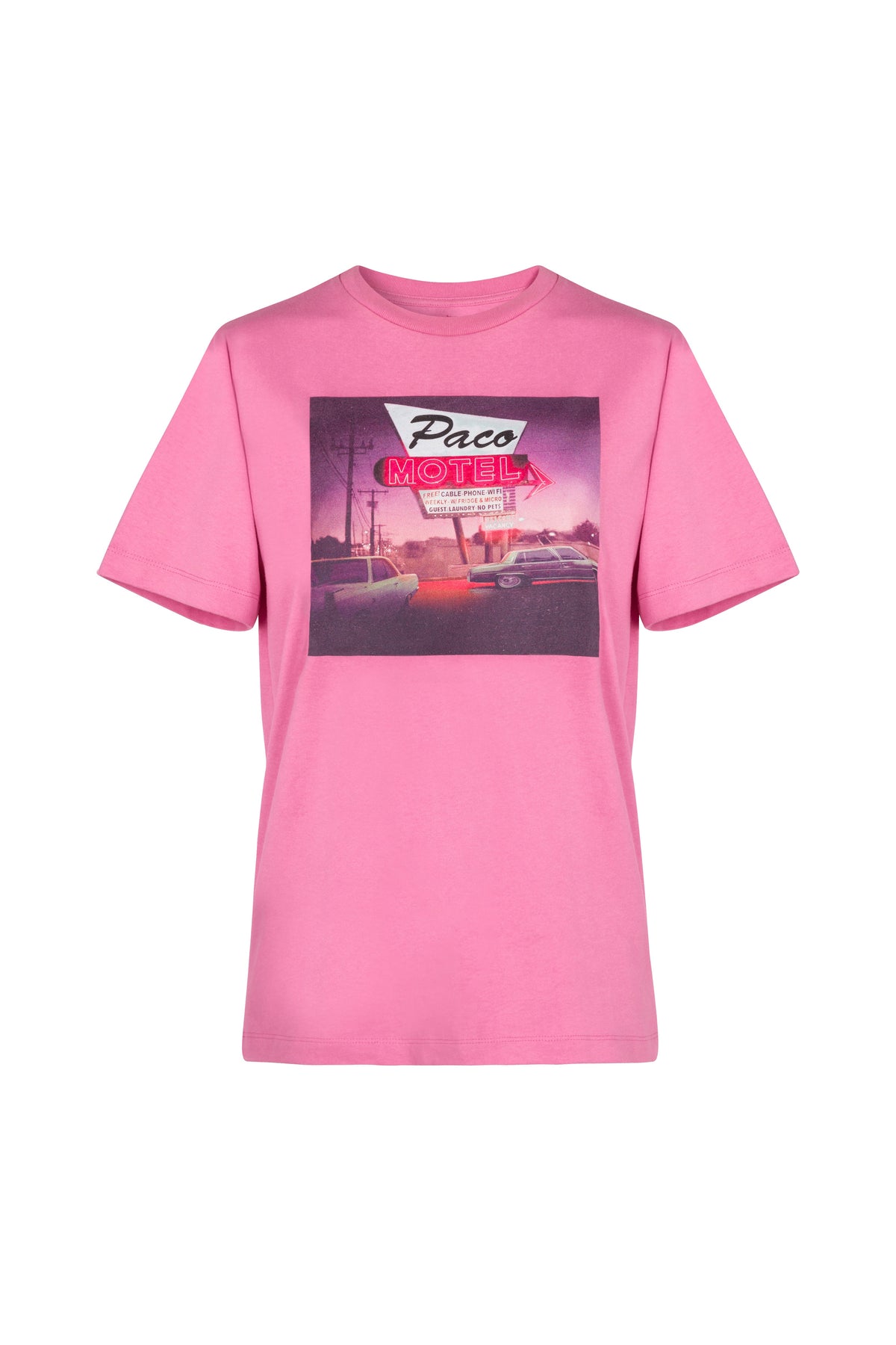 T-shirt à motif Paco Motel - Pink