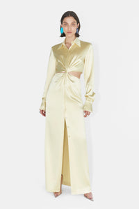 Liquid Shirt Dress - Buttermilk