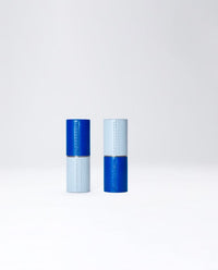 L'écrin en cuir rechargeable pour rouge à lèvres - Duo Bleu