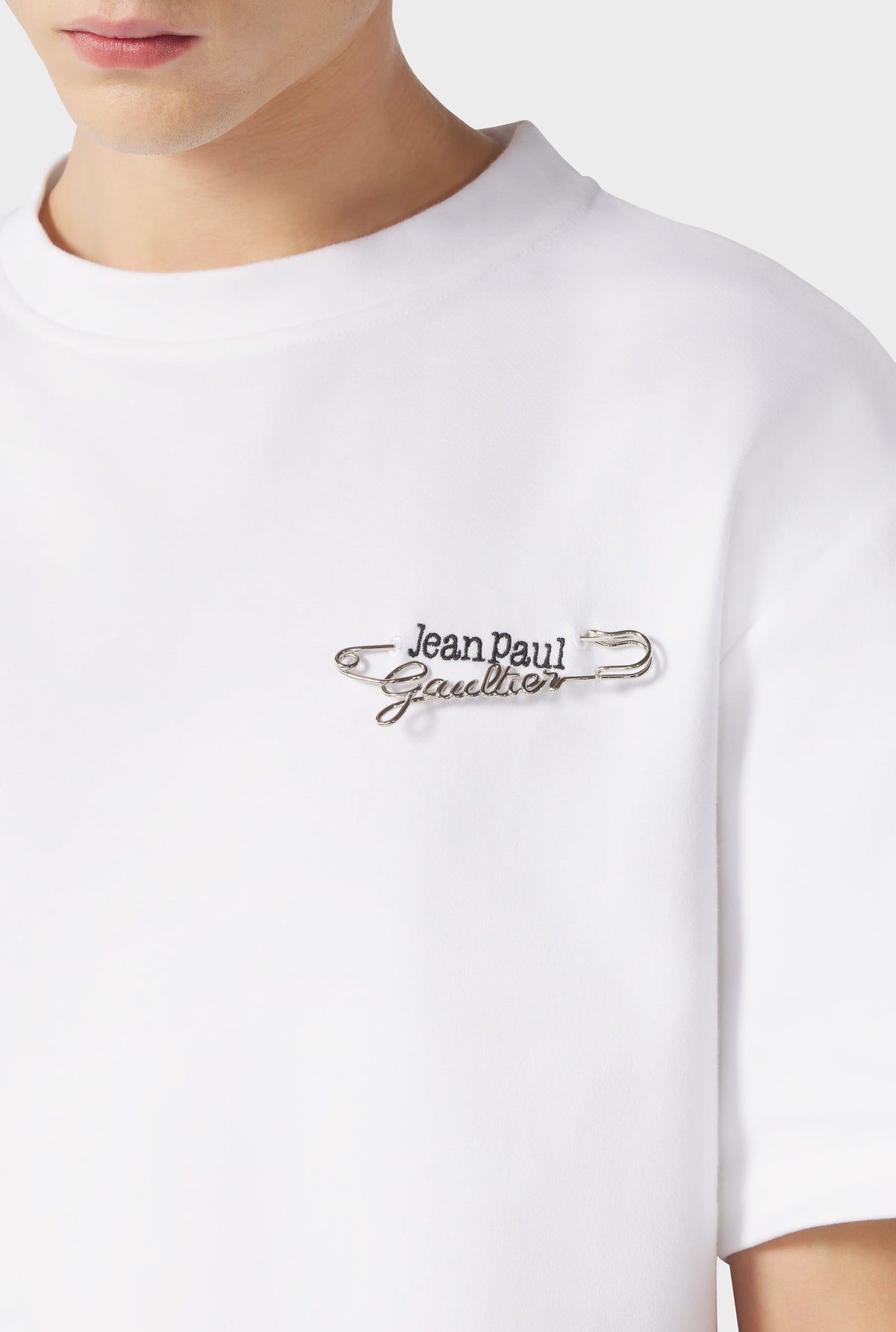 T-shirt unisexe Les Punks avec épingle - White & Black