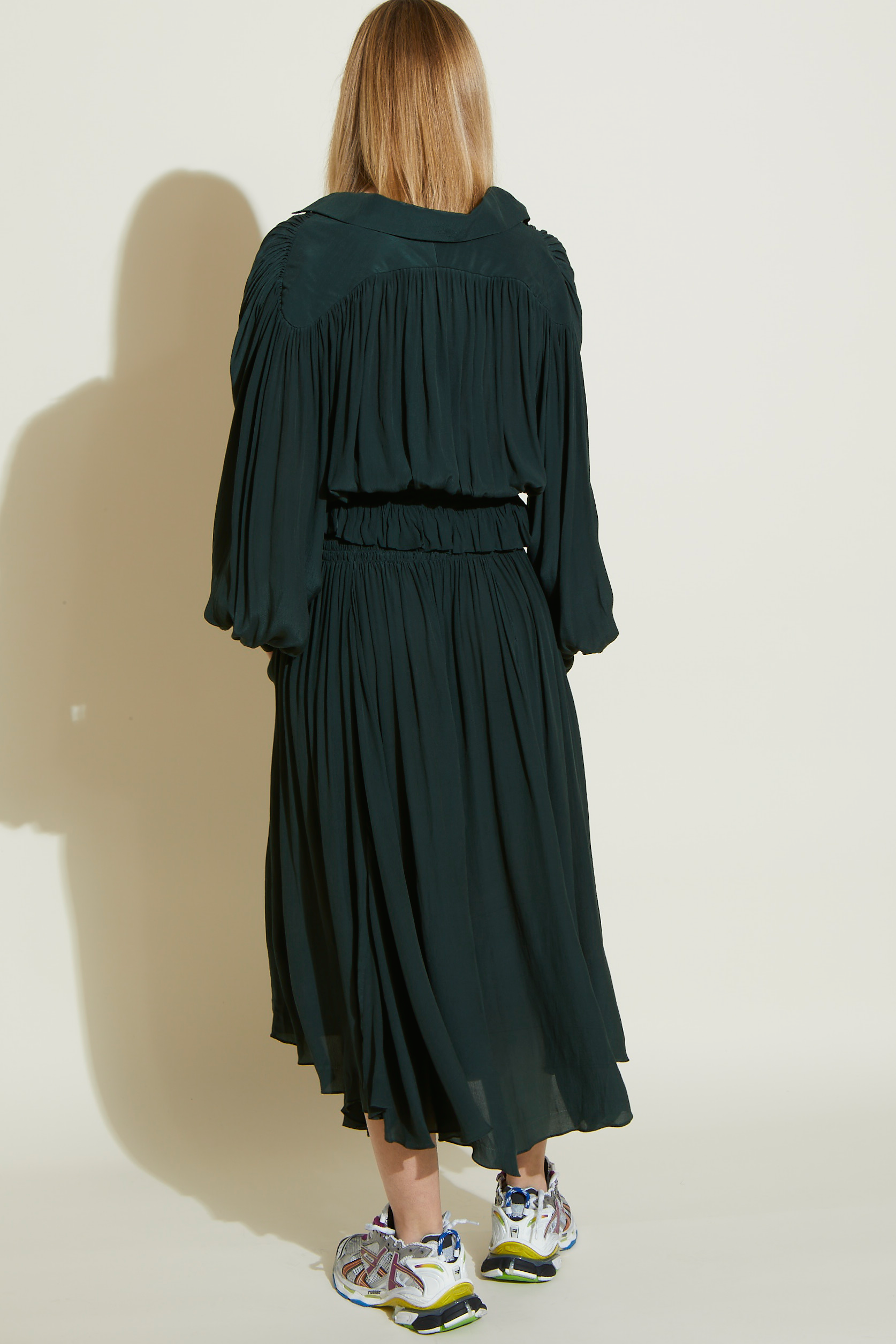 ZNOSTOCK_GREEN SKIRT SOL - Green