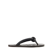 11qty NEW / Tongs Milan matelassées en cuir - Black