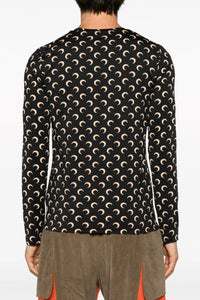Top seconde peau en jersey All Over Moon Upcyclé - Inverse Tan