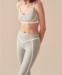 Corset bra - Grey & Ivory