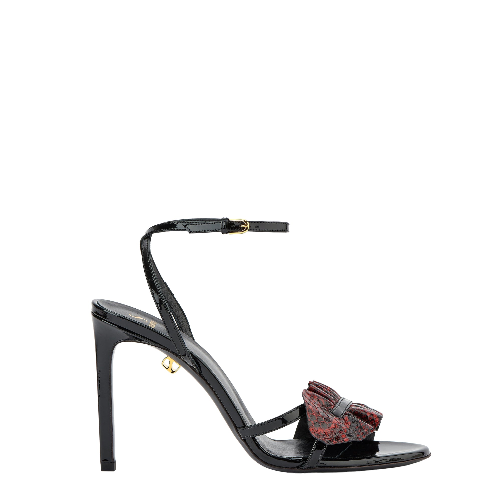 16qty NEW / Sandales Almudena 90 en cuir Ayers - Red