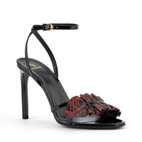 16qty NEW / Sandales Almudena 90 en cuir Ayers - Red