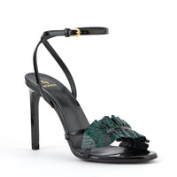 6qty NEW / Sandales Almudena 90 en cuir Ayers - Green