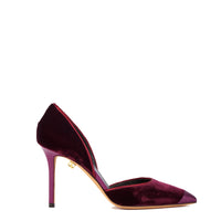 4qty DÉJÀ VU 190€ / Escarpins Nieves 90 en cuir velours - Burgundy