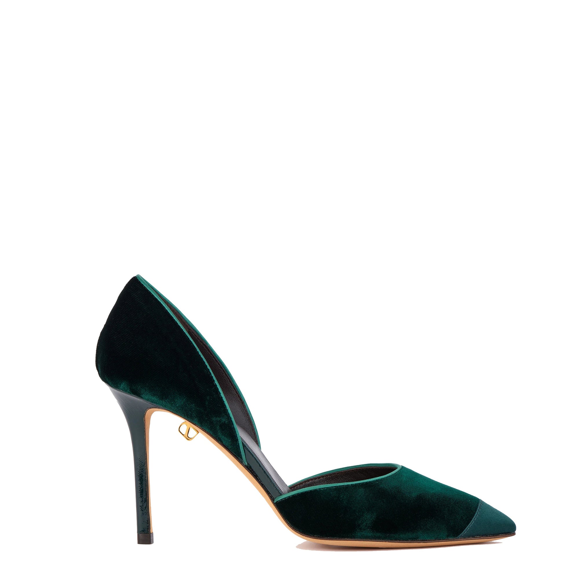 5qty DÉJÀ VU 190€ / Escarpins Nieves 90 en cuir velours - Green