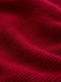 Ribbed cashmere skirt - Red
