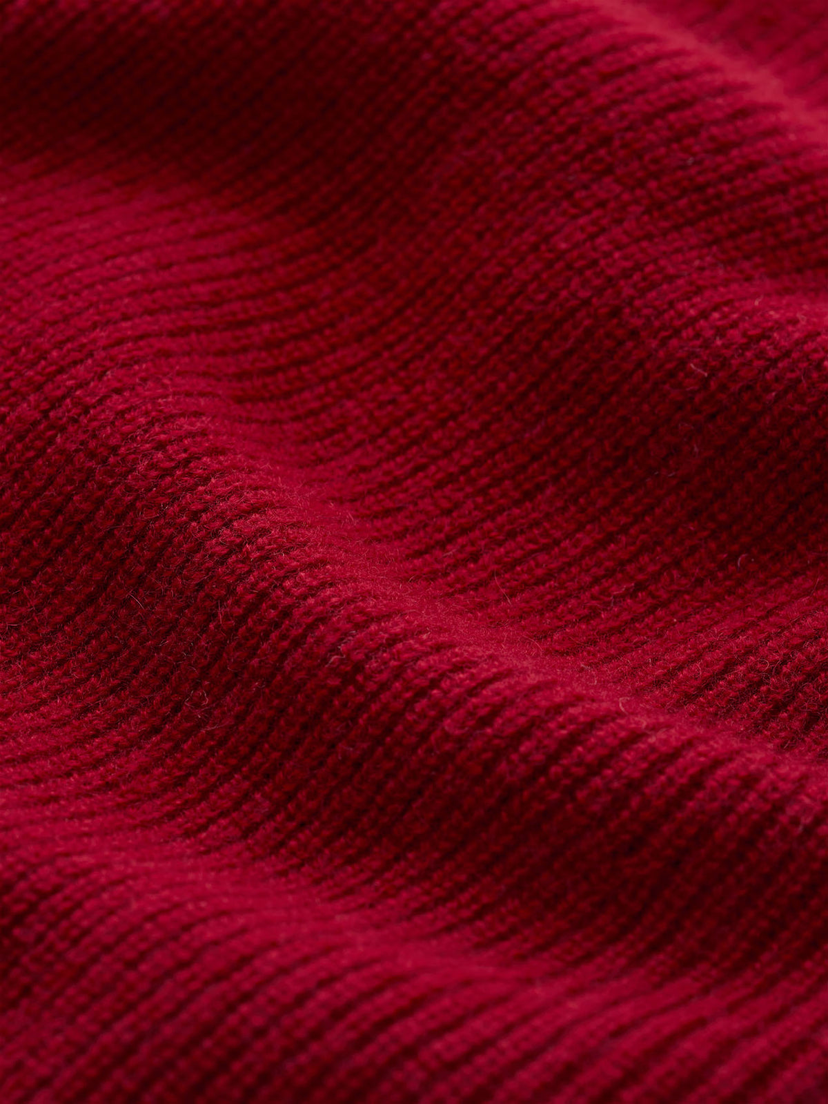 Ribbed cashmere skirt - Red