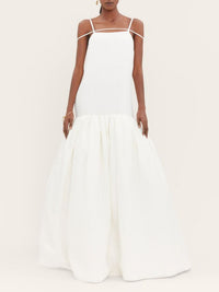 Robe Amour en lin - Off-White