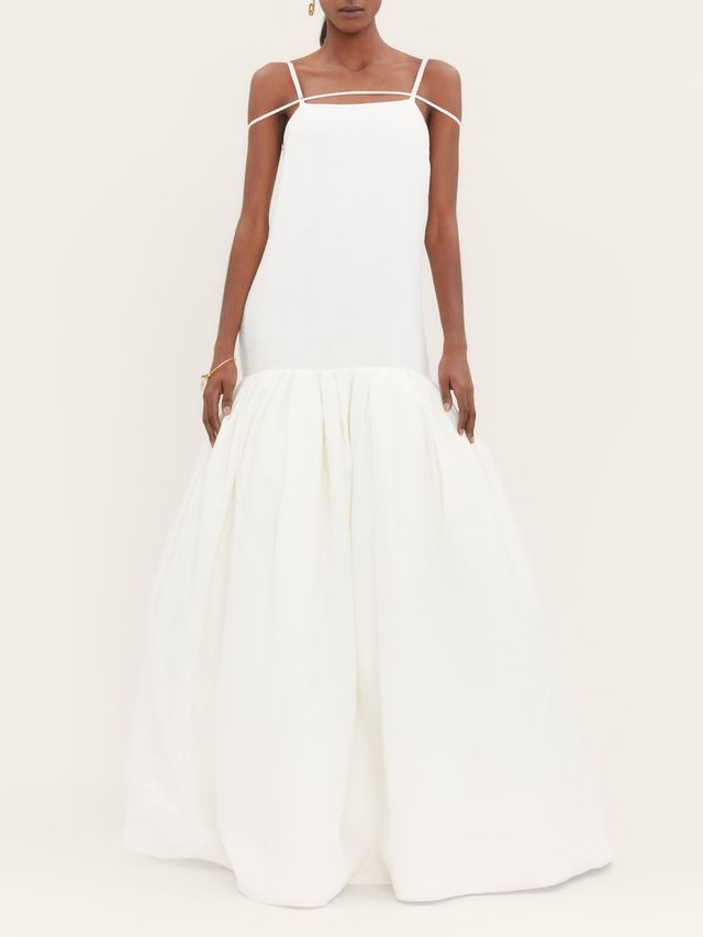 Robe Amour en lin - Off-White