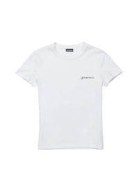 WHITE LE TSHIRT BRODE