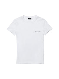 T-shirt à logo brodé - White