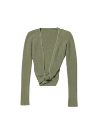 Cardigan Noué torsadé - Light Khaki