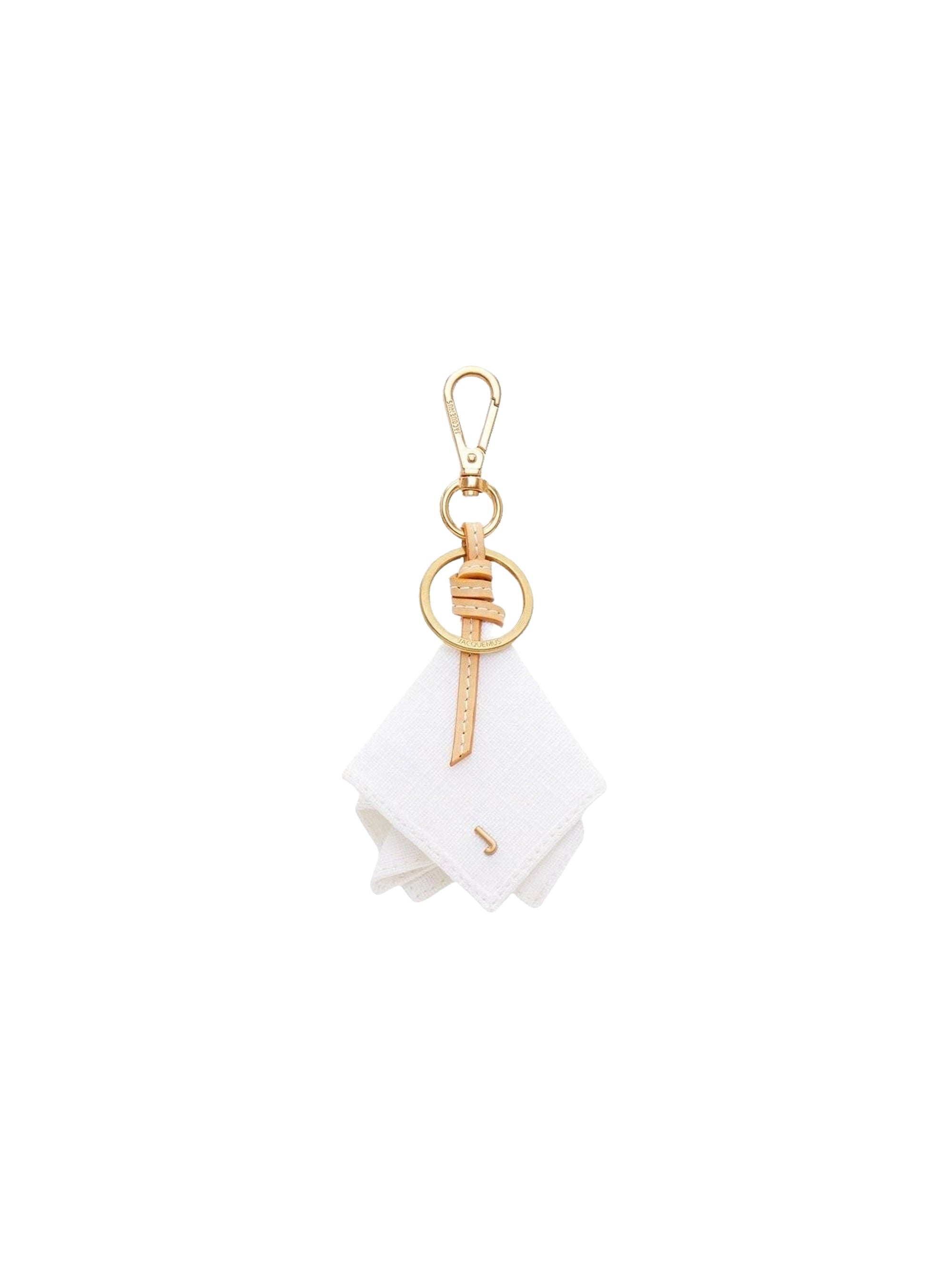 Porte-clés Tovallo en cuir - White