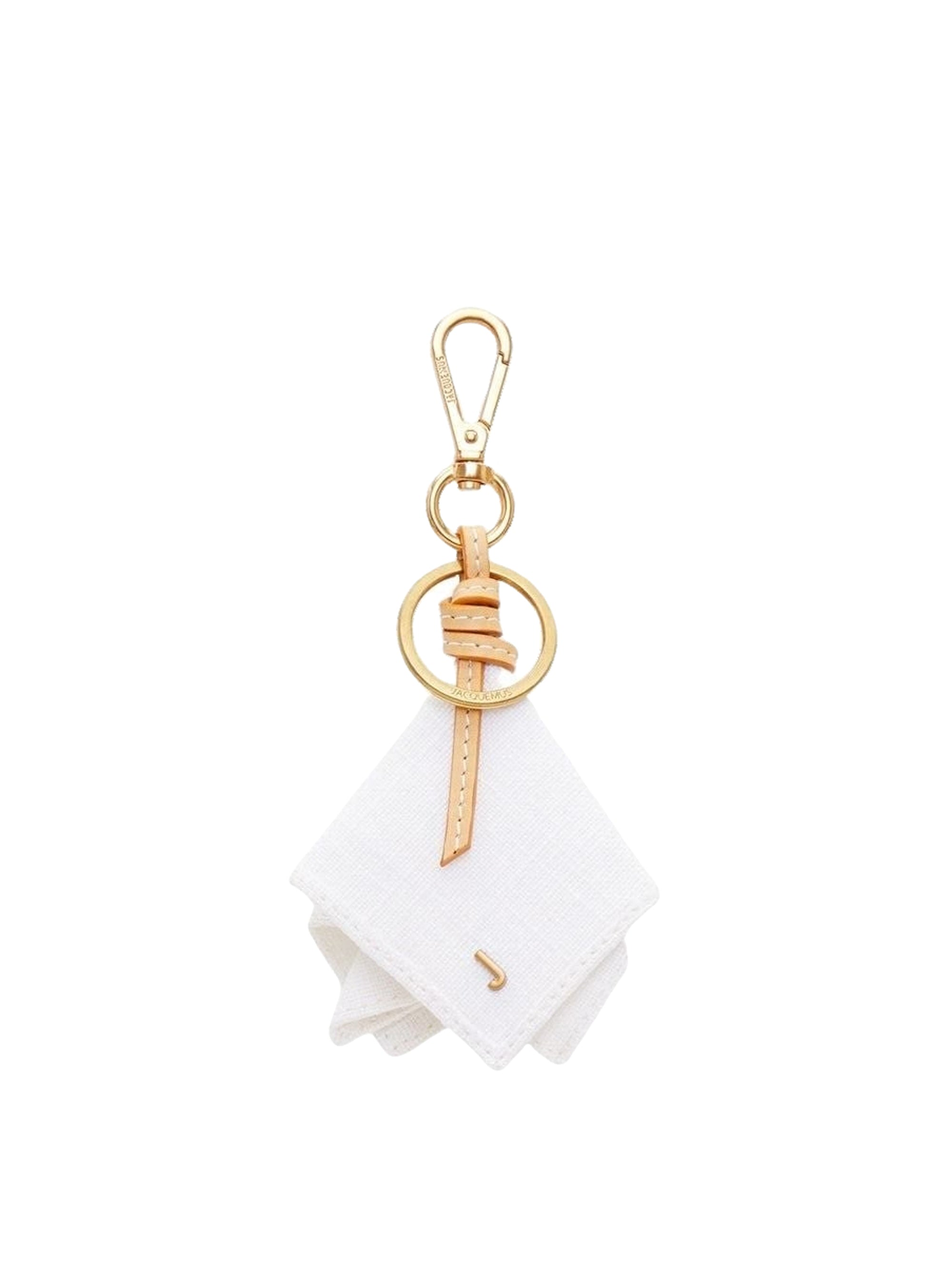 Porte Tovallo en cuir - White