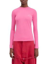 DARK PINK LE TSHIRT BRODE ML