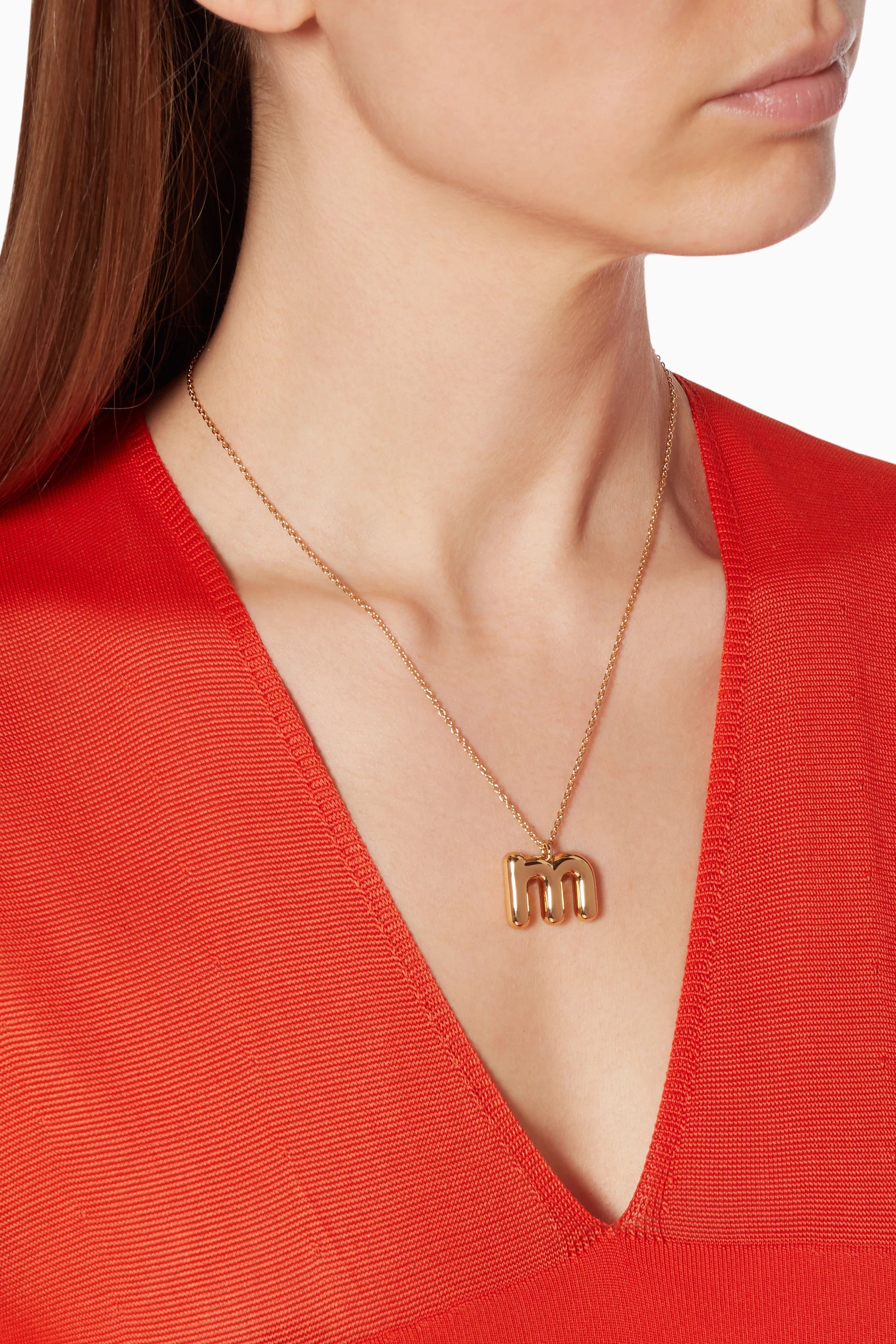 Breloque M en argent - Gold
