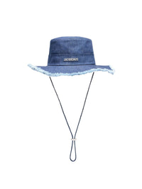 Bob Artichaut effiloché en denim - Navy Navy Stripe