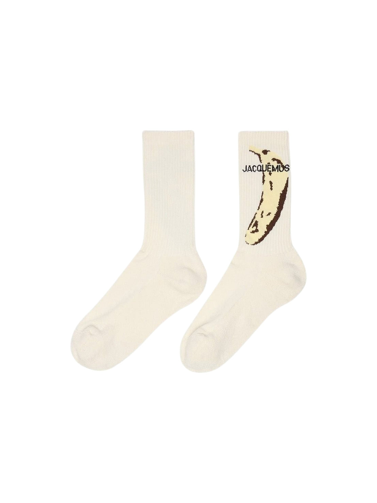 15€ / 1 sold //1 QTY / ST100%   Chaussettes avec logo - Banana Print Yellow
