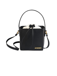 Sac Seau Carré en cuir - Black