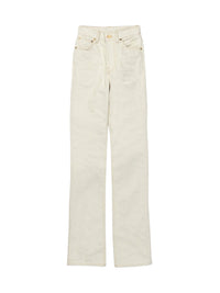 Pantalon De-Nimes en denim - Off White & Light Beige