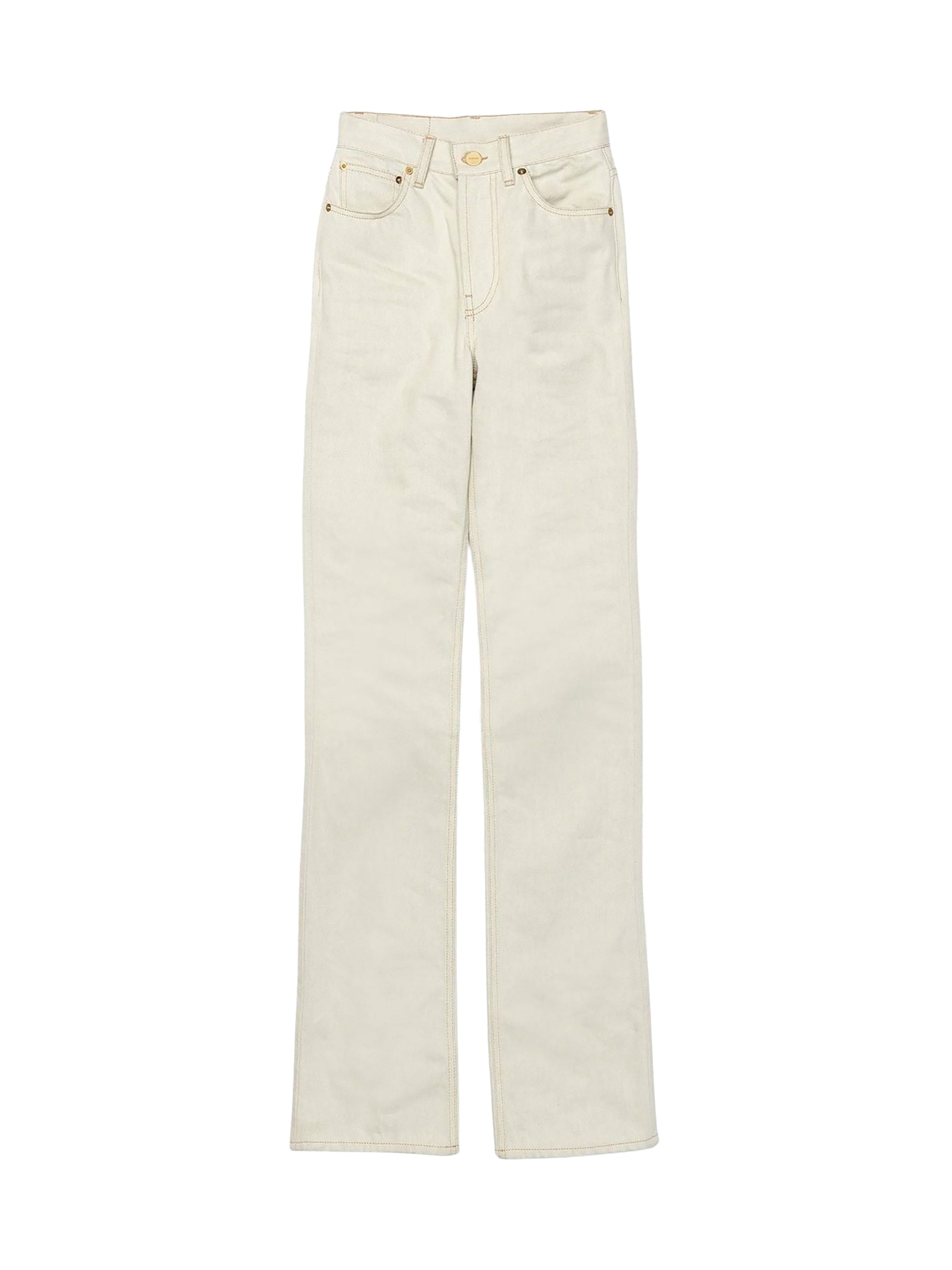 Pantalon De-Nimes en denim - Off White & Light Beige