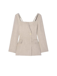 Robe Maniu en laine - Beige
