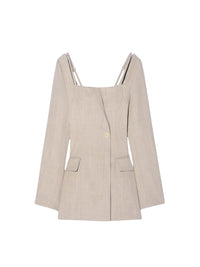 Robe Maniu en laine - Beige