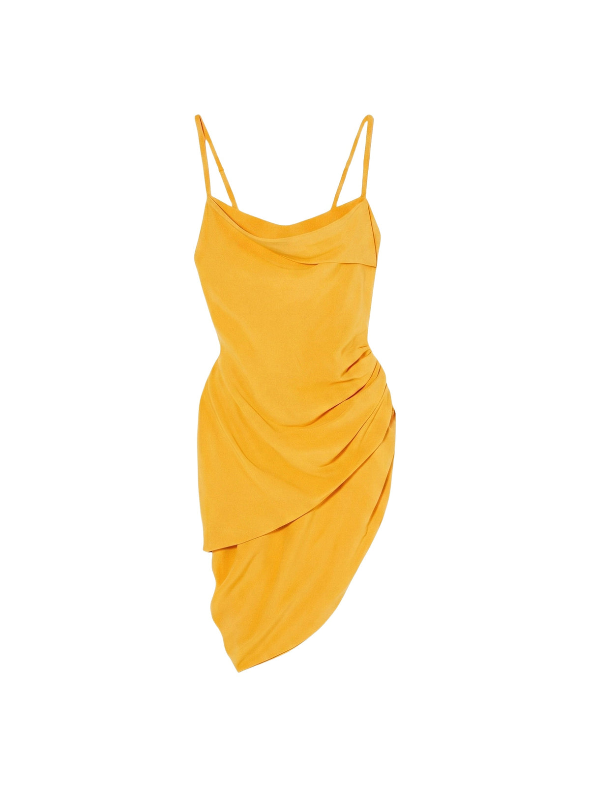 Robe courte Saudade à fente drapée - Light Orange