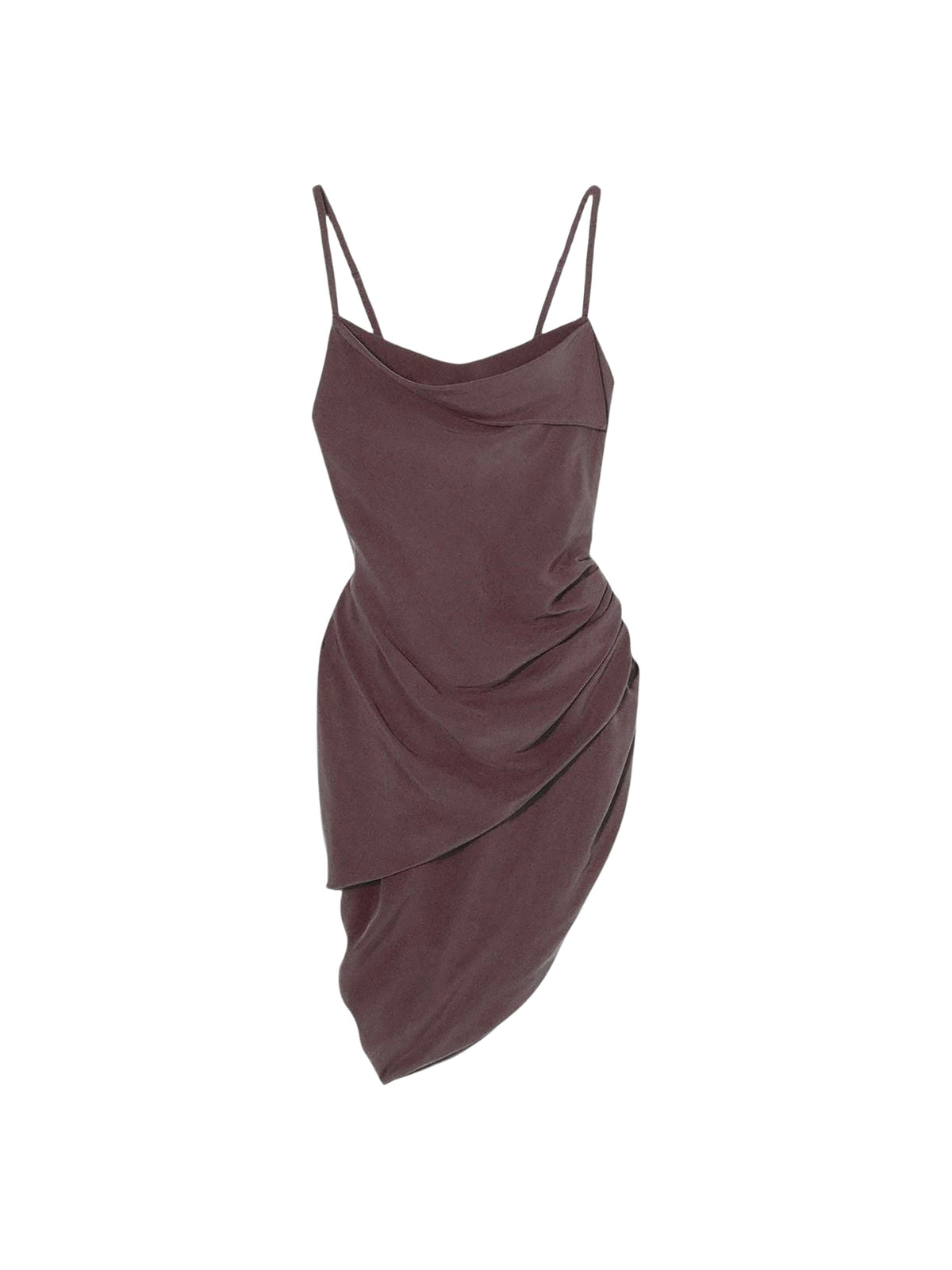 120€ / 0 sold //3 QTY / ST0%   Robe courte Saudade à fente drapée - Light Brown