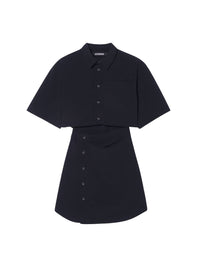 Robe courte Arles boutonnée - Black