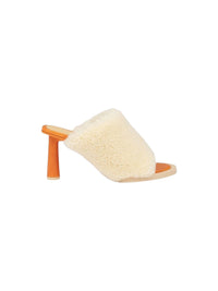 BEIGE LES MULES CARRE ROND