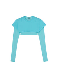TURQUOISE LE DOUBLE TSHIRT