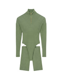 Body Bormio à découpes - Khaki