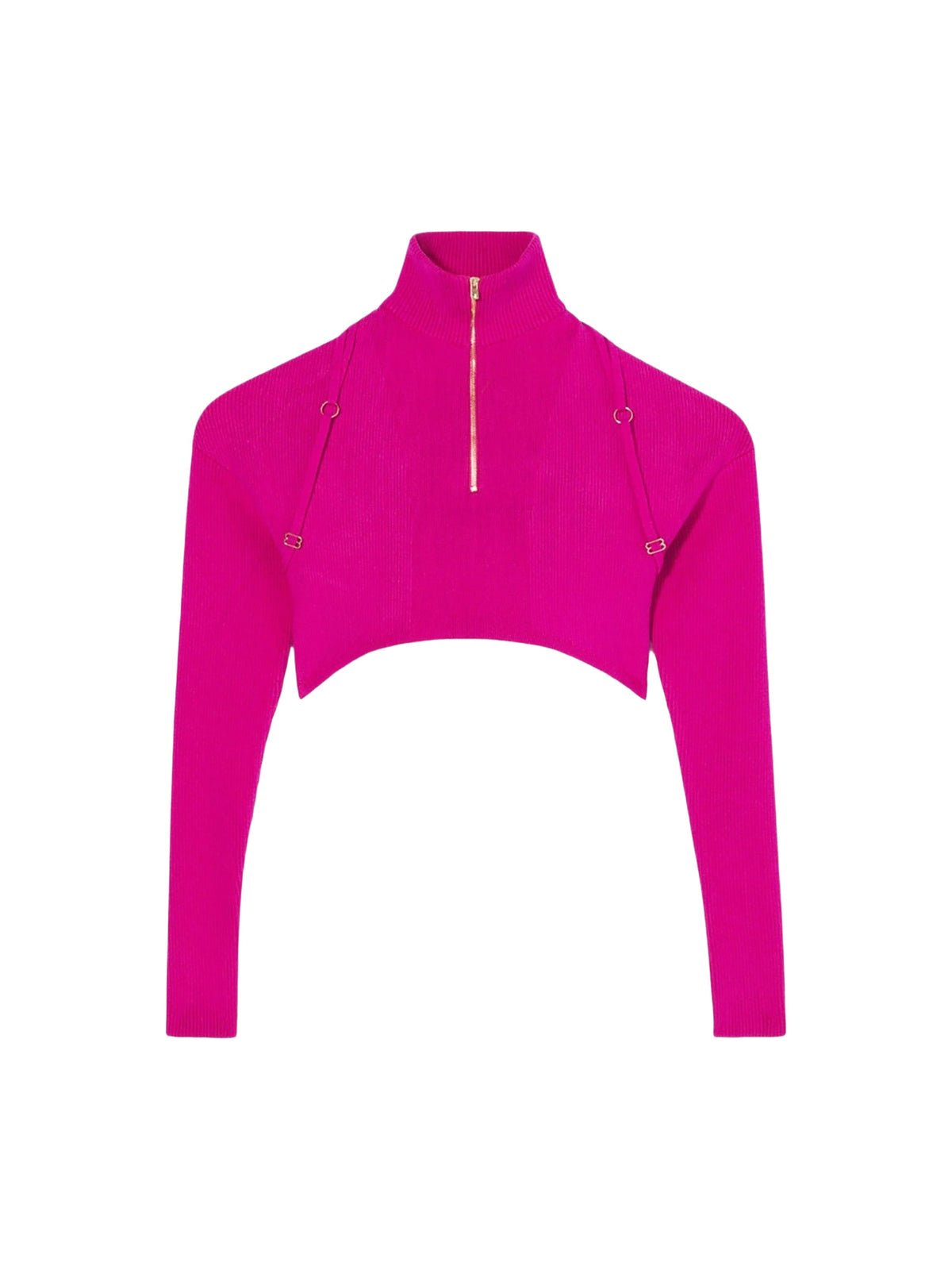 Pull court Bormio en maille - Pink